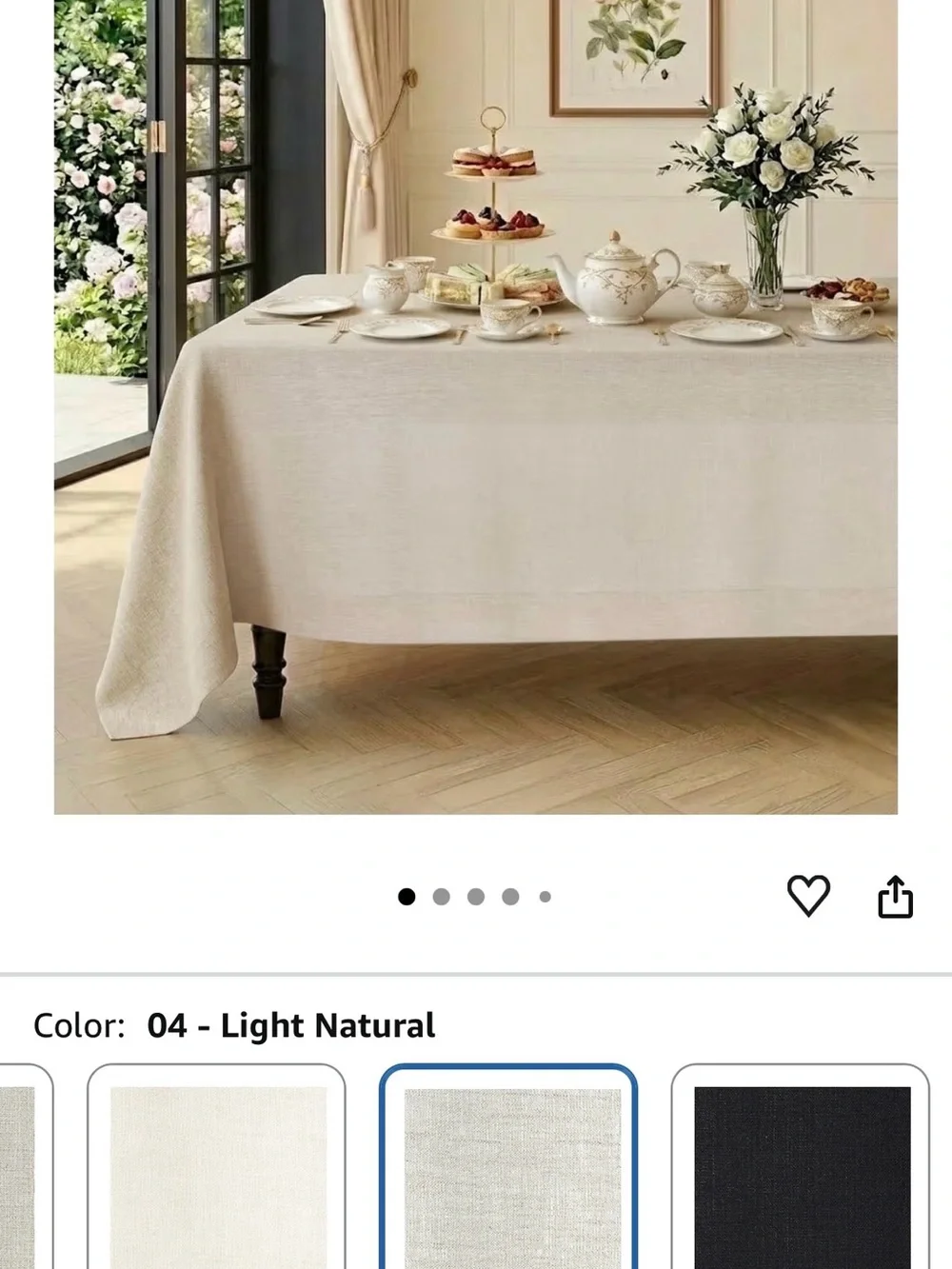 Natural Linen European Pillow Sham - Cream